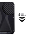 Vanacci Stealth 3 wallet illustrating RFID secure badge