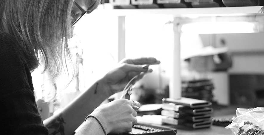 Vanacci in the workshop