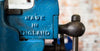 The vice on the Vanacci workbench, with the words made in England cast into it 