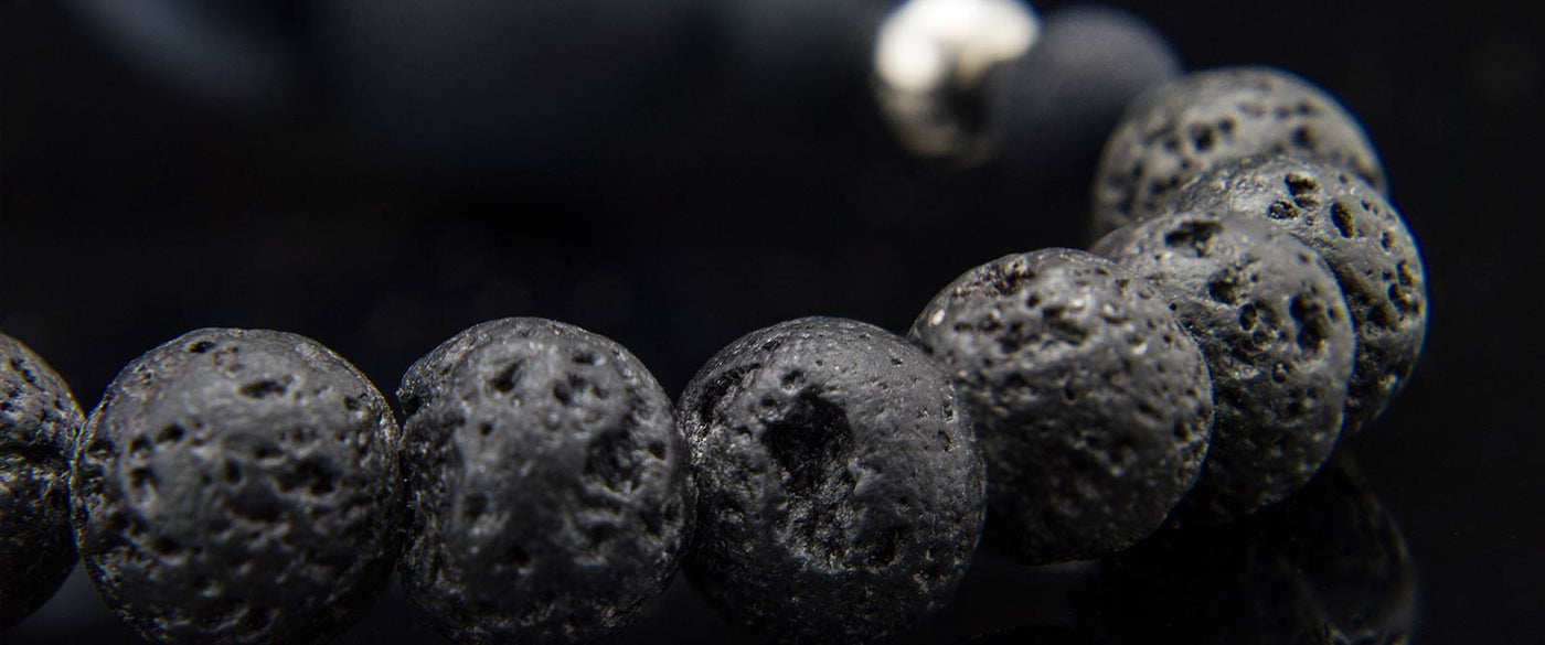 Close up of larva stone