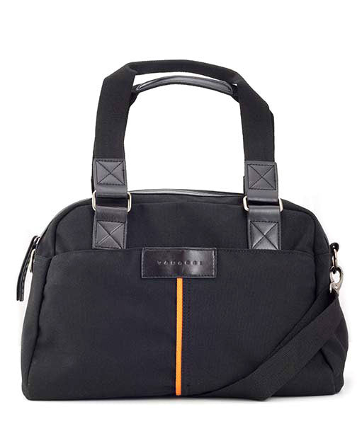 Vanacci canvas messenger bag in black
