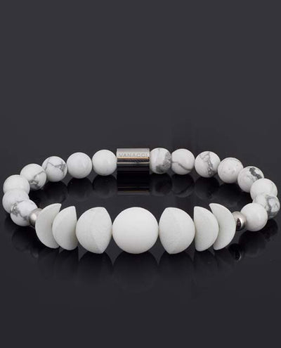 Vanacci Lockstone All White Perfume Bracelet