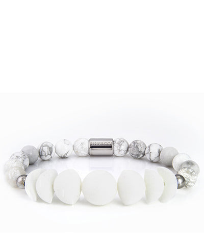 Vanacci Lockstone All White Perfume Bracelet