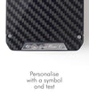 Vanacci Stealth 3 wallet with carbon fiber and personalised