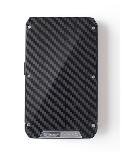 Vanacci Stealth 3 executive wallet with full Carbon Fibre front
