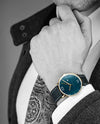 Vanacci Gold Carbon fiber Watch worn by a business man